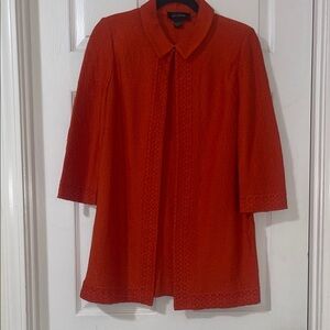 St. John Bold and Lightweight Orange Sweater/Jacket